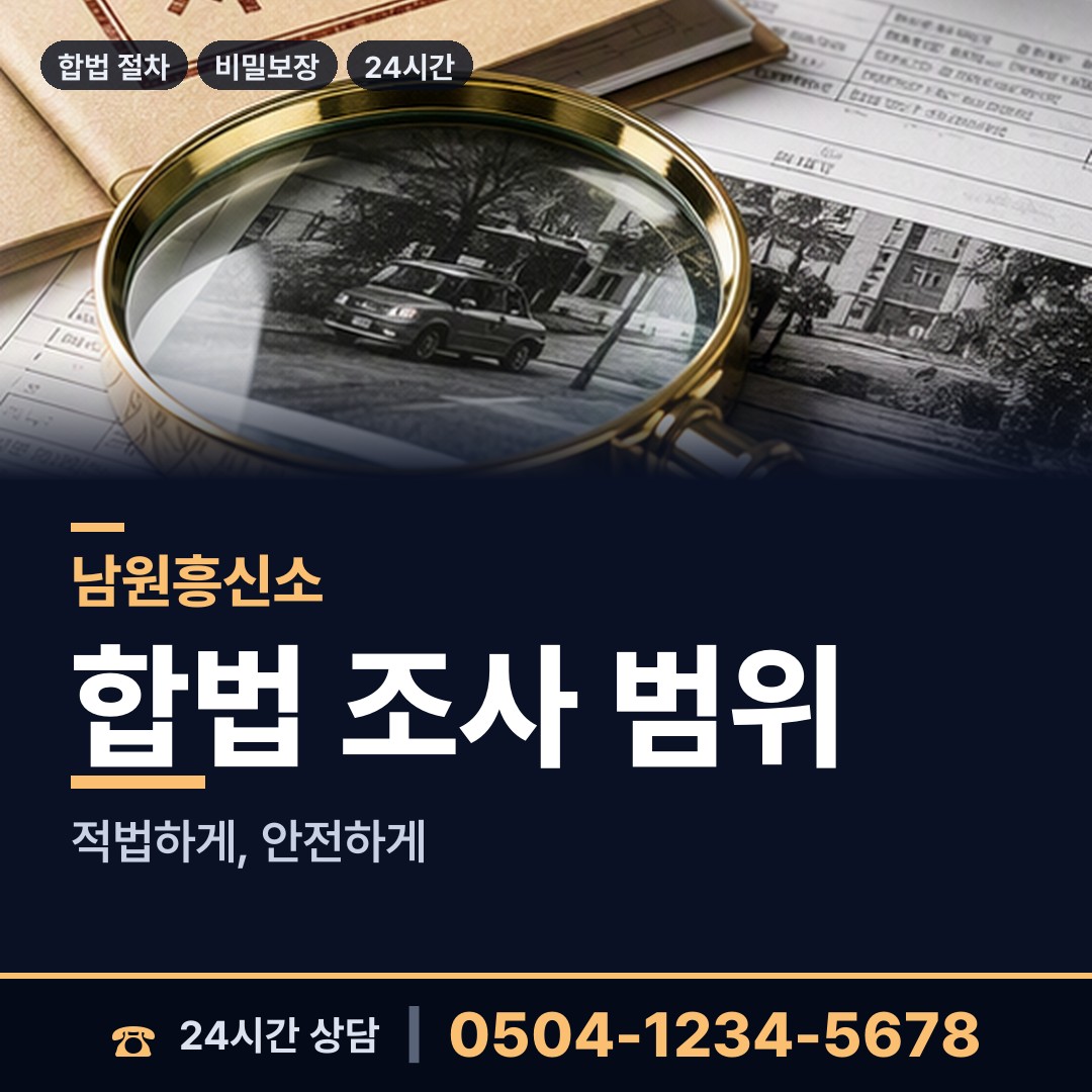 남원 산내면 명의도용조사 상담 안내